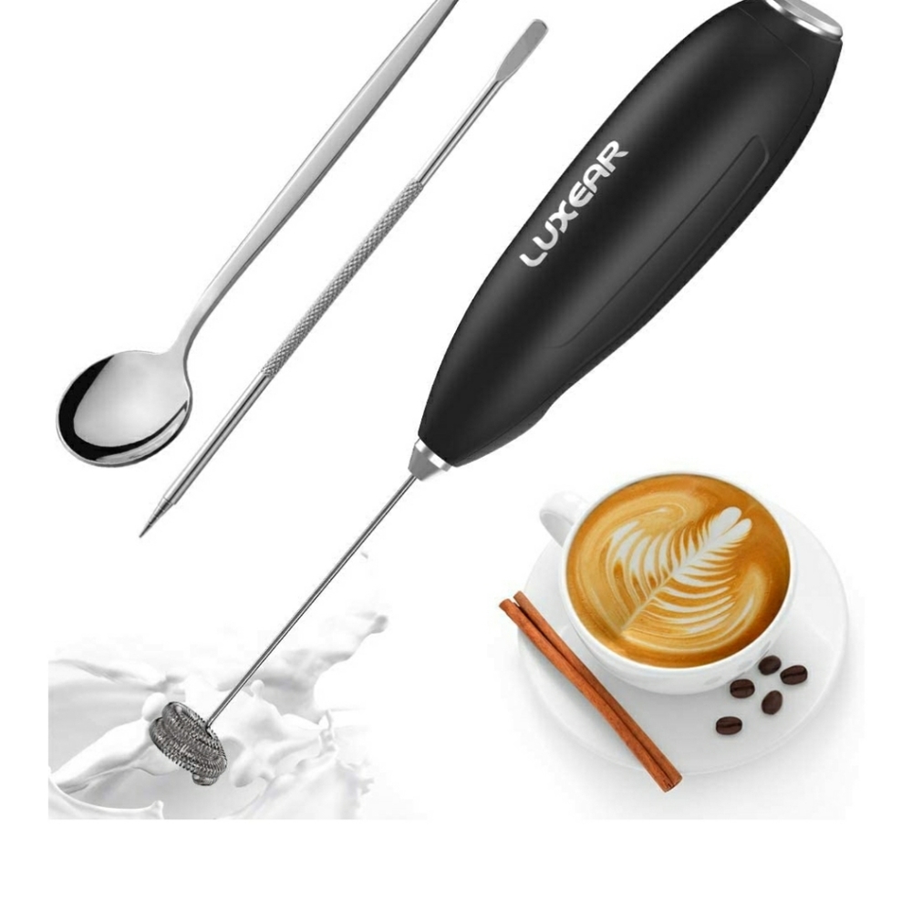 One touch milk frother handheld